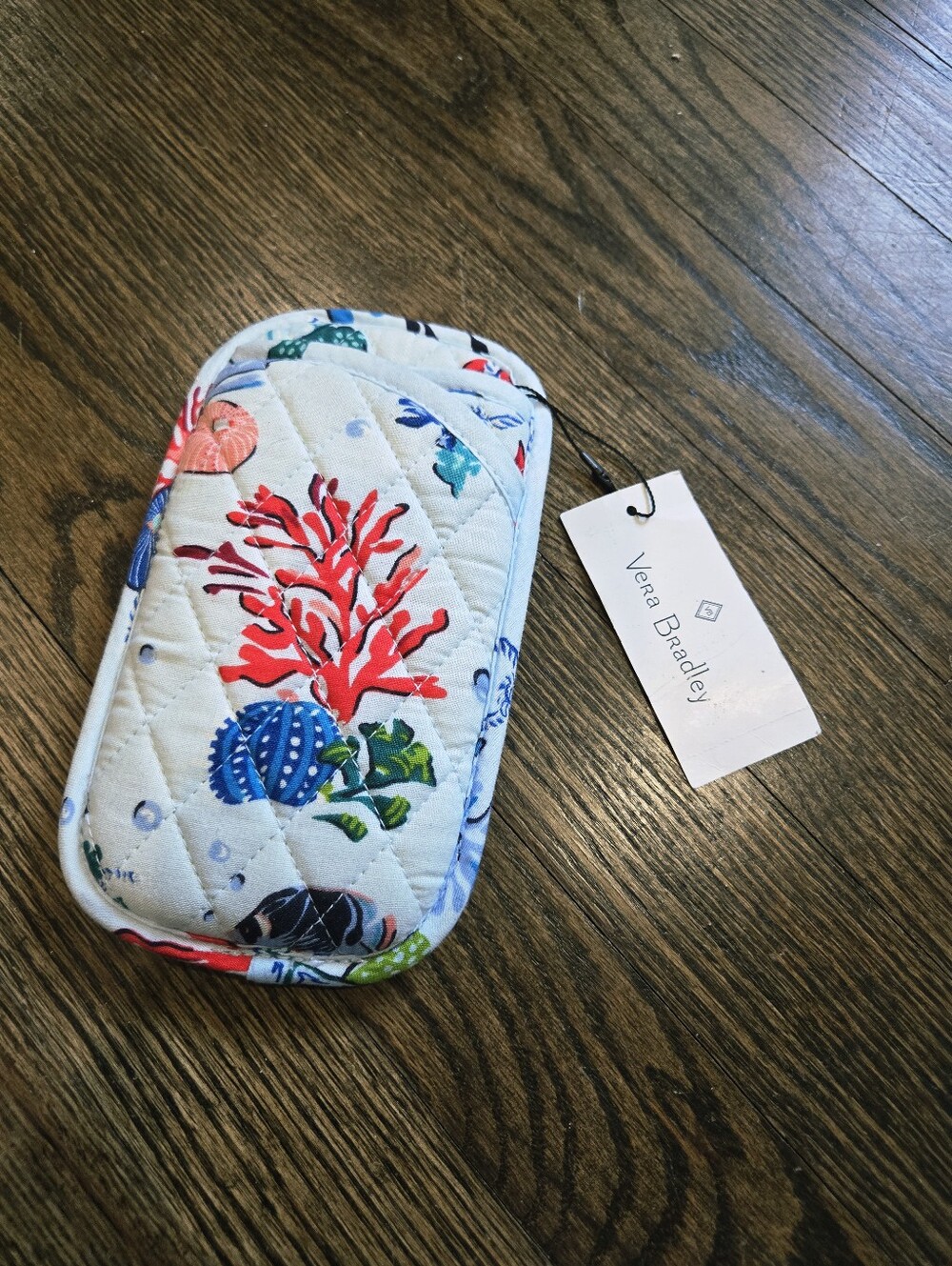 Vera Bradley Anchors Aweigh Double Eye Eyeglass Case NWT Nautical